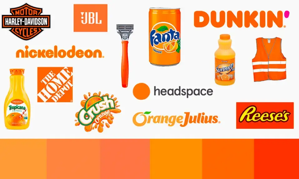Orange Color in Brand identity