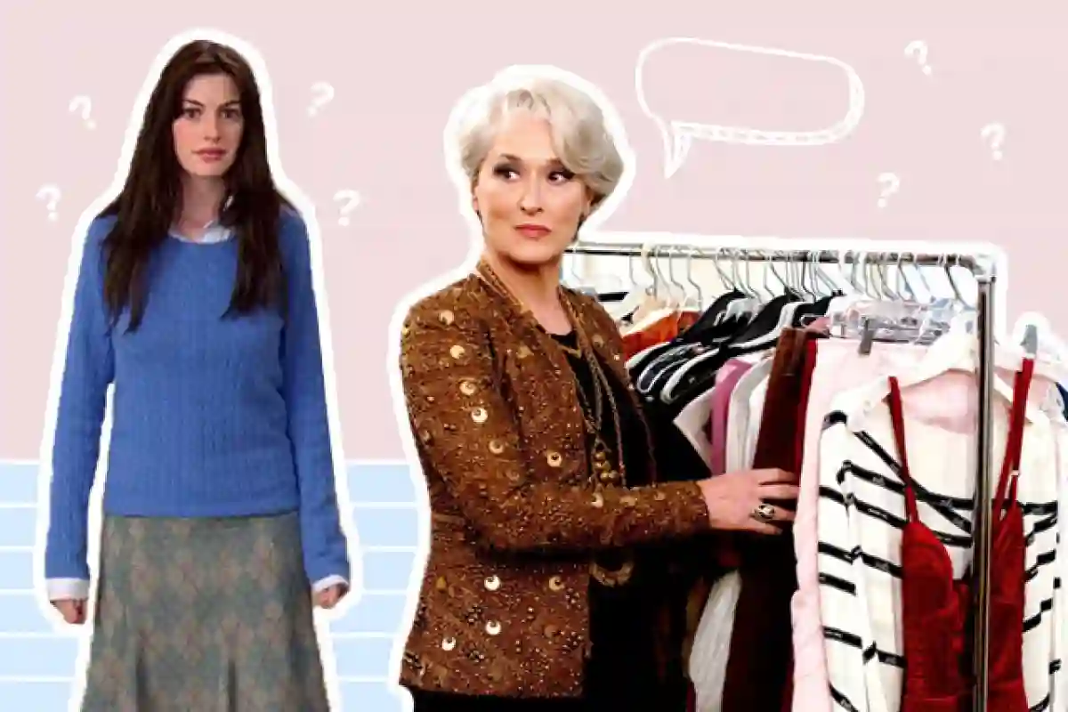 Miranda Priestly points out certain colour or style
