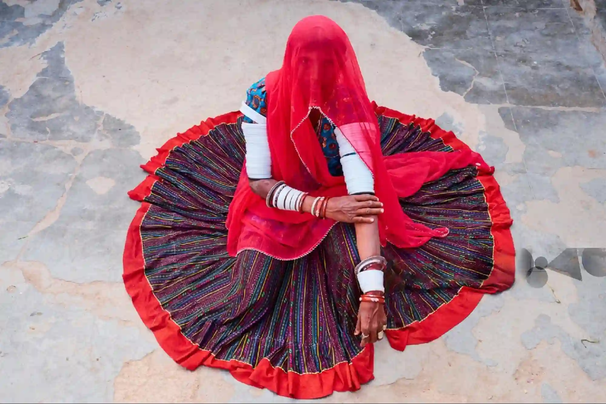Traditional Rajasthani dress of women