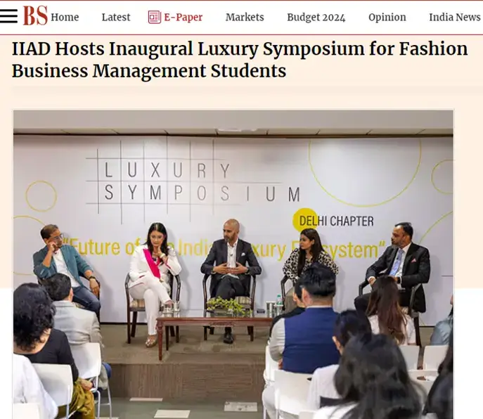  IIAD’s inaugural luxury symposium for fashion business management students