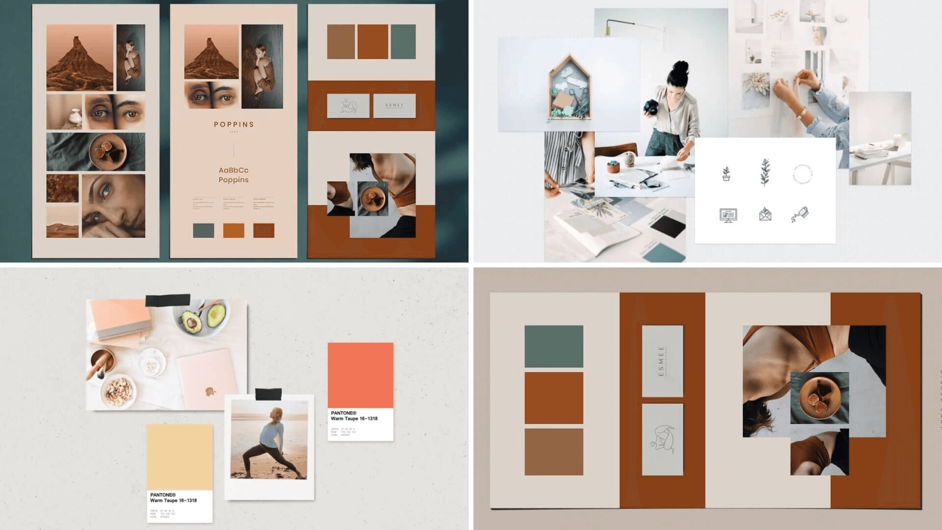 Communication design mood board